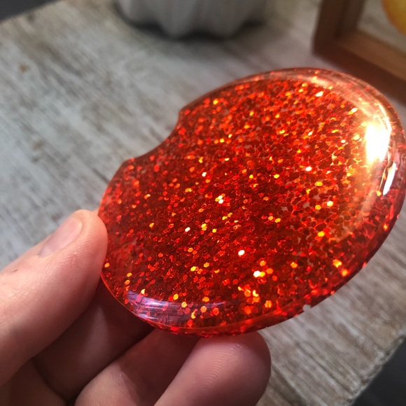 Glam Red Glitter Car Coaster - Multiple Sizes Available - Picture 9 of 11